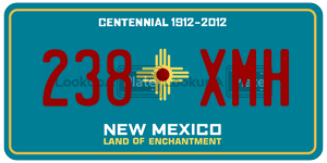 238XMH  license plate in NM