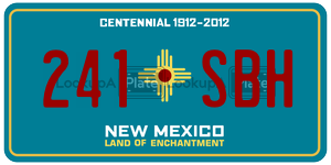 241SBH  license plate in NM