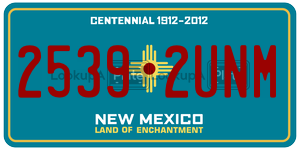 25392UNM  license plate in NM