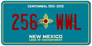 256WWL  license plate in NM