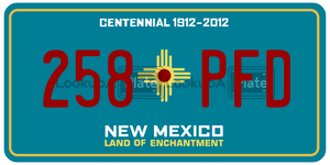 258PFD  license plate in NM