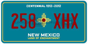 258XHX  license plate in NM