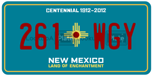 261WGY  license plate in NM