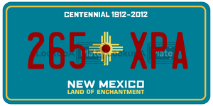 265XPA  license plate in NM