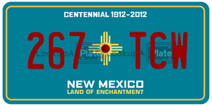 267TCW  license plate in NM