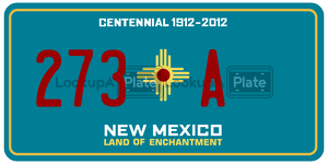 273A  license plate in NM
