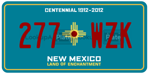 277WZK license plate in New Mexico