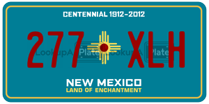 277XLH  license plate in NM