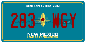 283WGY  license plate in NM