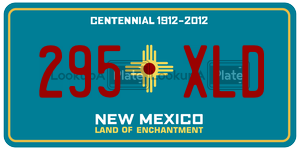 295XLD  license plate in NM