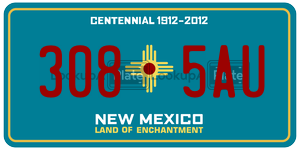 3085AU  license plate in NM