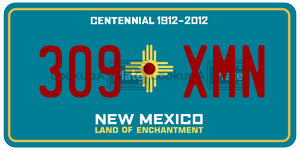 309XMN  license plate in NM