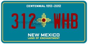 312WHB  license plate in NM