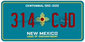 314CJD  license plate in NM