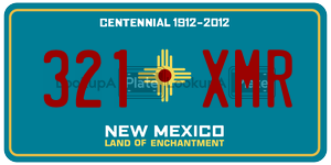 321XMR  license plate in NM