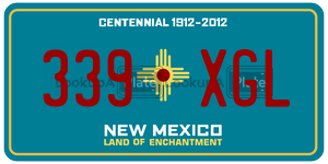 339XGL  license plate in NM