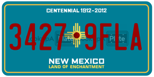 34279FLA  license plate in NM