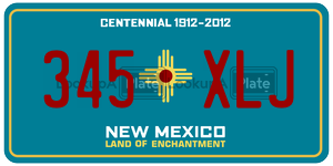 345XLJ  license plate in NM
