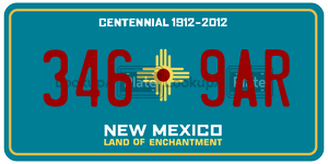 3469AR  license plate in NM