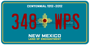 348WPS  license plate in NM