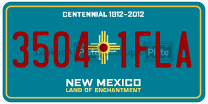 35041FLA  license plate in NM