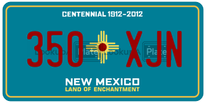 350XJN  license plate in NM