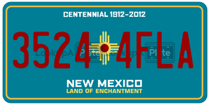 35244FLA  license plate in NM