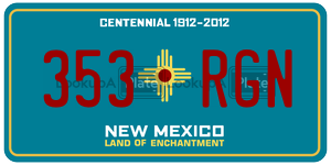 353RGN  license plate in NM