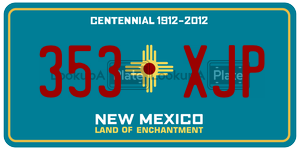 353XJP  license plate in NM