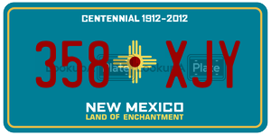 358XJY  license plate in NM