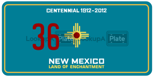 36  license plate in NM