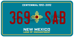 369SAB  license plate in NM