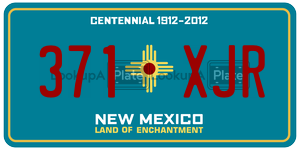 371XJR  license plate in NM