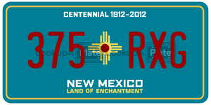 375RXG  license plate in NM