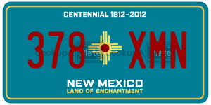 378XMN  license plate in NM