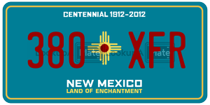 380XFR license plate in New Mexico