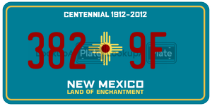 3829F  license plate in NM