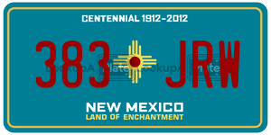383JRW  license plate in NM