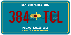 384TCL license plate in New Mexico