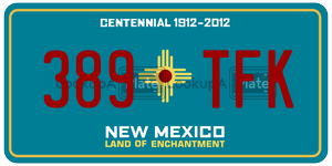 389TFK  license plate in NM