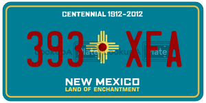 393XFA  license plate in NM