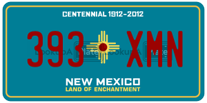 393XMN  license plate in NM