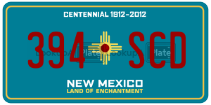 394SCD  license plate in NM