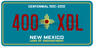 400XDL license plate in New Mexico