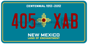 405XAB  license plate in NM