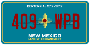 409WPB  license plate in NM