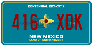 416XDK  license plate in NM