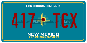 417TCX  license plate in NM