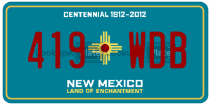 419WDB  license plate in NM