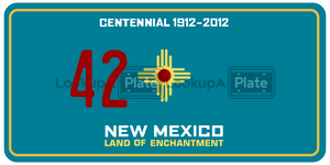42  license plate in NM